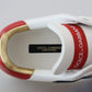 Dolce & Gabbana White Portofino Logo Classic Sneakers Shoes
