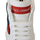 Dolce & Gabbana White Portofino Logo Classic Sneakers Shoes