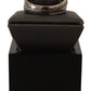 Nialaya Rhodium 925 Sterling Silver Mens Ring