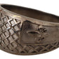 Nialaya Rhodium 925 Sterling Silver Mens Ring