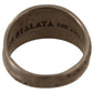Nialaya Rhodium 925 Sterling Silver Mens Ring