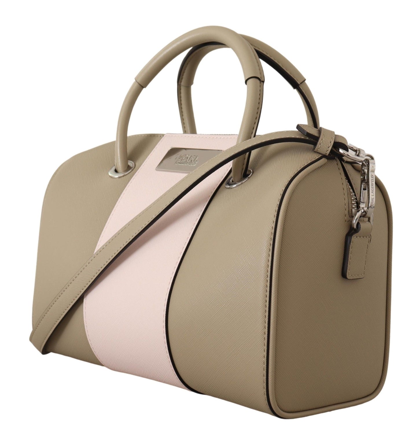 Karl Lagerfeld Sage Green Polyurethane Shoulder And Handbag