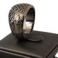 Nialaya Rhodium 925 Sterling Silver Mens Ring
