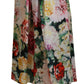 Dolce & Gabbana Multicolor Floral Silk High Waist Aline Skirt