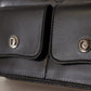 Dolce & Gabbana Black Leather Wristlet Mini Bag Card Bill Wallet
