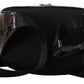 Dolce & Gabbana Black DG Logo Exotic Leather Fanny Pack Pouch Bag
