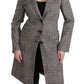 Dolce & Gabbana Multicolor Trench Knee Long Jacket Coat