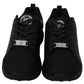 Philipp Plein Black Casual Running Sneakers Shoes