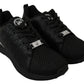 Philipp Plein Black Casual Running Sneakers Shoes
