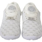 Philipp Plein White Polyester Casual Sneakers Shoes