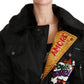 Dolce & Gabbana Black Queen Crown Sequined Bomber Jacket