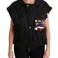 Dolce & Gabbana Black Queen Crown Sequined Bomber Jacket