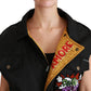 Dolce & Gabbana Black Queen Crown Sequined Bomber Jacket