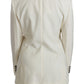 Dolce & Gabbana Wool Cream Single Breasted Coat Blazer Jacket