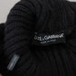 Dolce & Gabbana Black Wool Knit Turtleneck Pullover Sweater