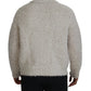 Dolce & Gabbana Cream Wool Knit Turtleneck Pullover Sweater