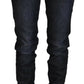 Acht Black Cotton Low Waist Slim Fit Women Casual Denim Jeans