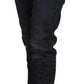 Acht Black Cotton Low Waist Slim Fit Women Casual Denim Jeans