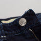 Acht Blue Cotton Low Waist Slim Fit Women Casual Denim Jeans