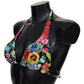 Dolce & Gabbana Multicolor Floral Print Swimwear Bikini Tops