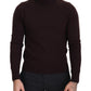 Dolce & Gabbana Brown Wool Turtle Neck Pullover Sweater