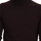 Dolce & Gabbana Brown Wool Turtle Neck Pullover Sweater