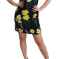 Dolce & Gabbana Black Floral Sleeveless Sheath Mini Dress