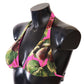 Dolce & Gabbana Pink Printed Nylon Swimsuit Bikini Top Swimwear