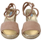 Prada Pink Suede Leather Ankle Strap Sandals
