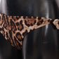 Dolce & Gabbana Bikini Bottom Brown Leopard Print Swimsuit Swimwear