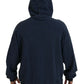 Dolce & Gabbana Dark Blue Cotton Hooded Sweatshirt Sweater
