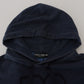 Dolce & Gabbana Dark Blue Cotton Hooded Sweatshirt Sweater