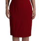 Dolce & Gabbana Red Sleeveless Sheath Viscose Dress