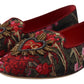 Dolce & Gabbana Multicolor Jacquard Sacred Heart Patch Slip On Shoes