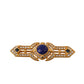 Dolce & Gabbana Gold Tone Brass Crystal Embellished Pin Brooch