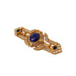 Dolce & Gabbana Gold Tone Brass Crystal Embellished Pin Brooch