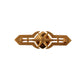 Dolce & Gabbana Gold Tone Brass Crystal Embellished Pin Brooch