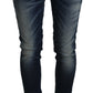 Acht Blue Washed Cotton Slim Fit Women Denim Jeans