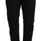 CYCLE Black Cotton Baggy High Waist Women Pants