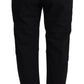 CYCLE Black Cotton Baggy High Waist Women Pants
