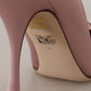 Dolce & Gabbana Pink Silk Clear Crystal Pumps Classic Shoes