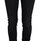 Acht Black Cotton Slim Fit Women Casual Denim Jeans
