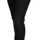 Acht Black Cotton Slim Fit Women Casual Denim Jeans