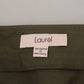 LAUREL Green Cotton High Waist Women Tapered Pants