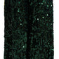 Dolce & Gabbana Green Sequin Trousers Queens Angel Pants