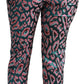 Dolce & Gabbana Multicolor Patterned Cropped High Waist Pants
