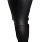 Acht Black Washed Mid Waist Tapered Women Casual Denim Jeans