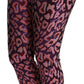 Dolce & Gabbana Multicolor Patterned Cropped High Waist Pants