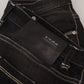 Acht Black Washed Mid Waist Tapered Women Casual Denim Jeans