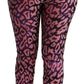 Dolce & Gabbana Multicolor Patterned Cropped High Waist Pants